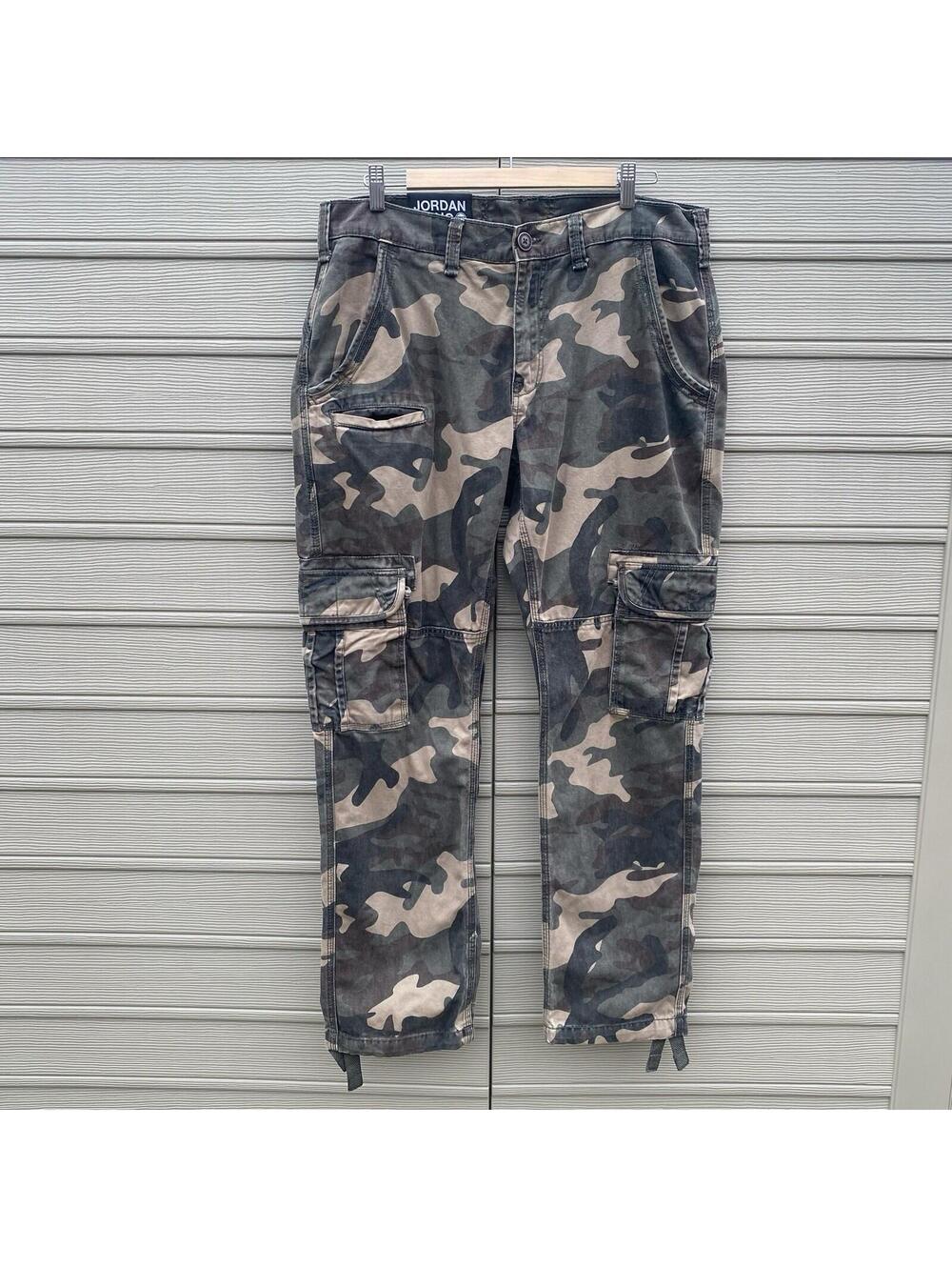 Jordan Craig Camo Pants Men's Sz 34/32 Utility Cargo Tactical Hip Hop Streetwear